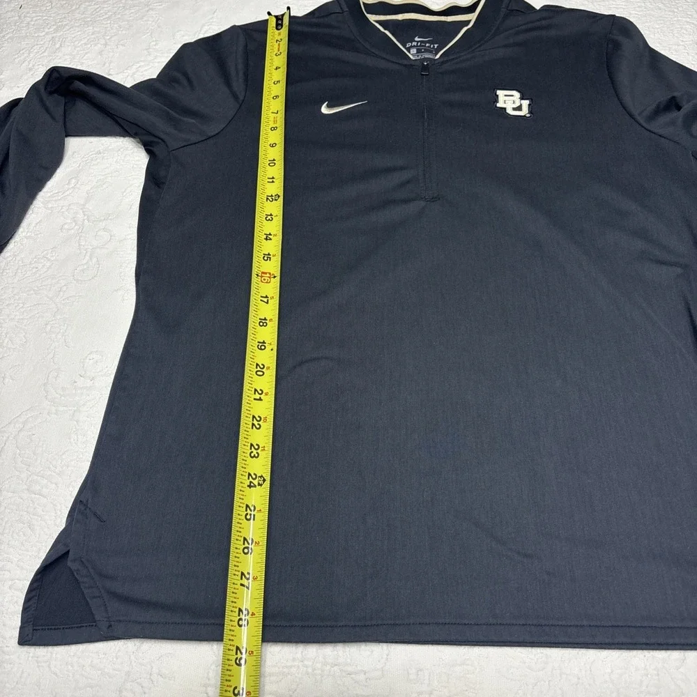 Nike Baylor University Bears Baseball 1/4 Zip Pullover Men's Size L Dri Fit EUC
